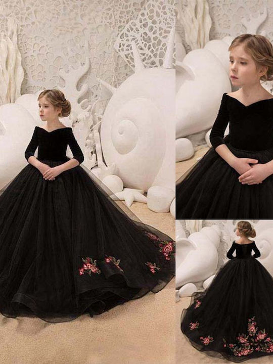 TakTakBaby Kids Dress Velvet Black