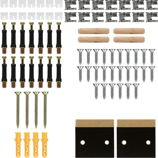 ECD Germany Country Style Radiator Cover from MDF Black 112x19x82cm