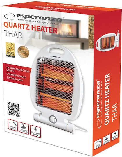 Esperanza Thar Quartz Heater with Thermostat 800W
