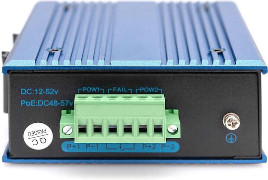 Digitus Unmanaged L2 PoE+ Switch with 4 Ethernet Ports and 1 SFP Port