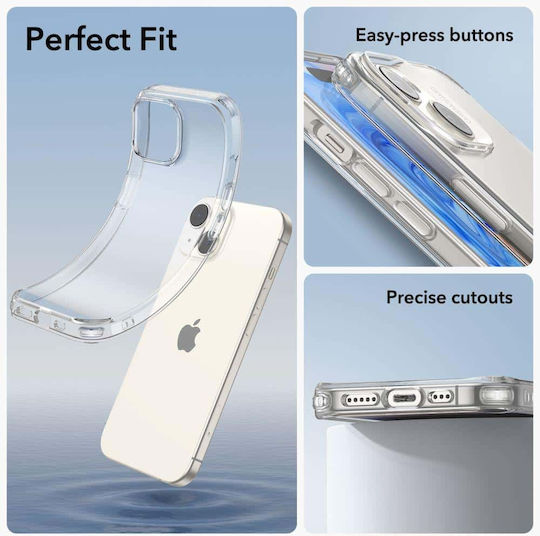 ESR Project Zero Back Cover Σιλικόνης 1.45mm Διάφανο (iPhone 15)