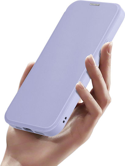 Dux Ducis Skin X Pro Book Δερμάτινο / Σιλικόνης / Πλαστικό Μωβ (iPhone 15 Plus)