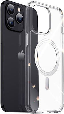 Dux Ducis Clin Silicone / Plastic / Synthetic Leather Back Cover Durable Transparent (Apple iPhone 15 Pro Max)