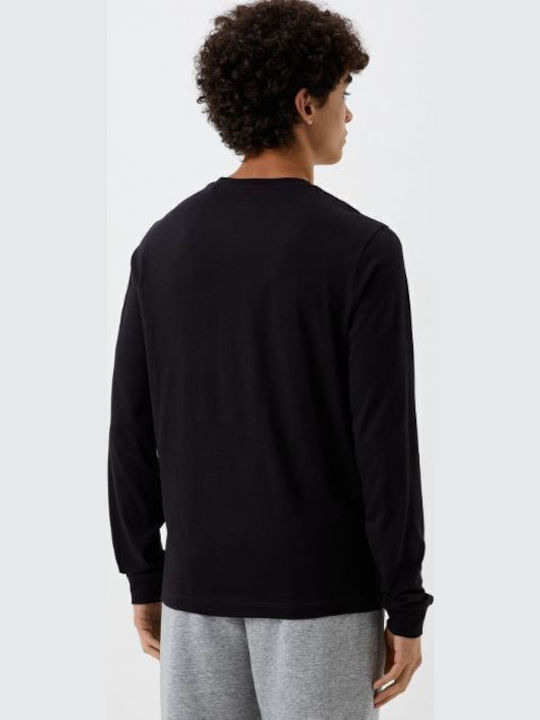 Reebok Identity Lefrench Terry Chest Logo T-Shirt Schwarz