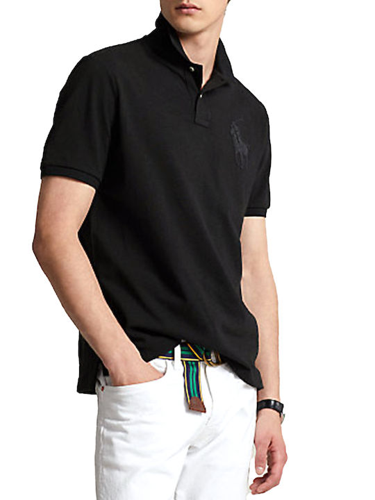 Ralph Lauren T-shirt Bărbătesc cu Mânecă Scurtă Negru