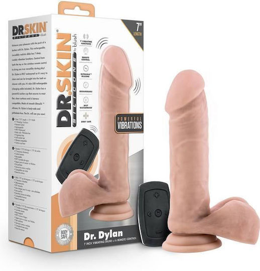 Blush Dr. Dylan Realistic Vibrator 19.6cm Flesh