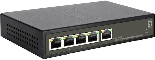 Level One GES-2105P Hilbert Managed L2 PoE+ Switch με 5 Θύρες Gigabit (1Gbps) Ethernet