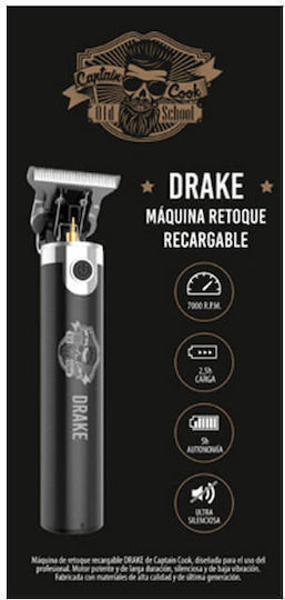 Eurostil Retoque Drake Επαναφορτιζόμενη Κουρευτική Μηχανή Μαύρη 07283