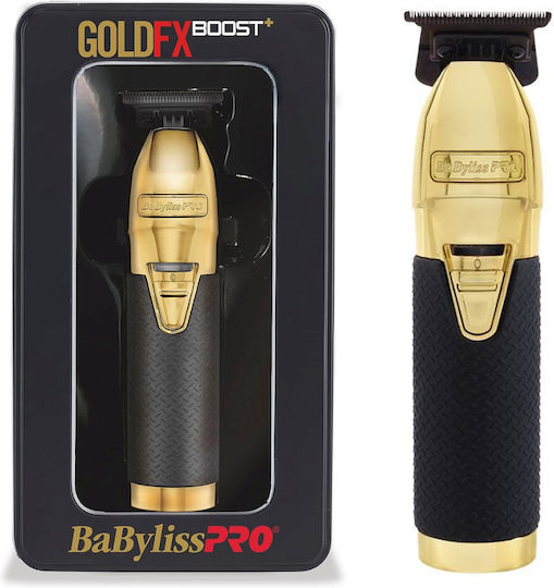 Babyliss Pro Pro GoldFX Boost+ Επαναφορτιζόμενη Κουρευτική Μηχανή Χρυσή FX7870GBPE