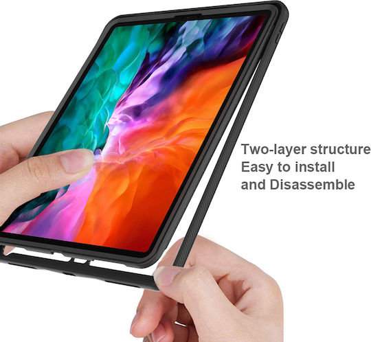 Techsuit Флип капак Черен (iPad Pro 2015 12.9")