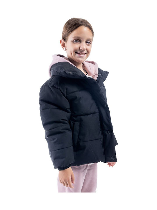 Kids' Casual Jacket with Hood Black