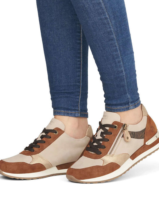 Γυναικεία Ανατομικά Sneakers Καφέ