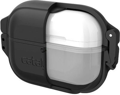 Catalyst Total Protection Hülle Silikon mit Haken in Schwarz Farbe für Apple AirPods Pro