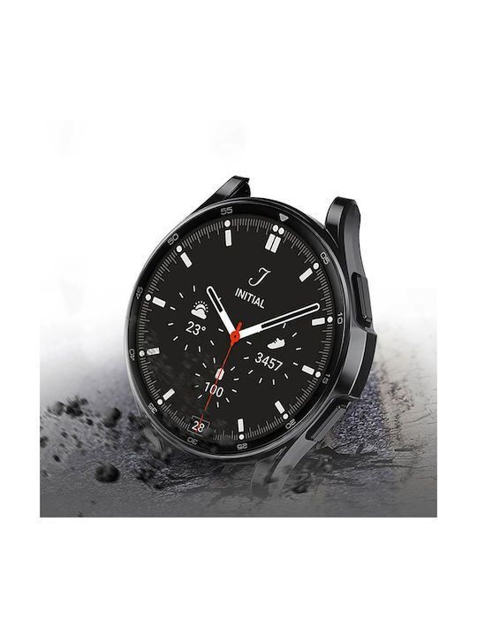 Tech-Protect Defense Пластмасов Калъф в Черен цвят за Галактически часовник Galaxy Watch6 Classic 43mm
