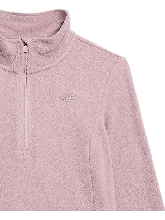 4F Bluza termica pentru femei cu maneci lungi Roz