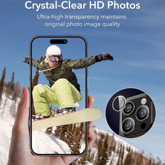 ESR Προστασία Κάμερας Tempered Glass Διάφανο για το iPhone 15 Pro / 15 Pro Max