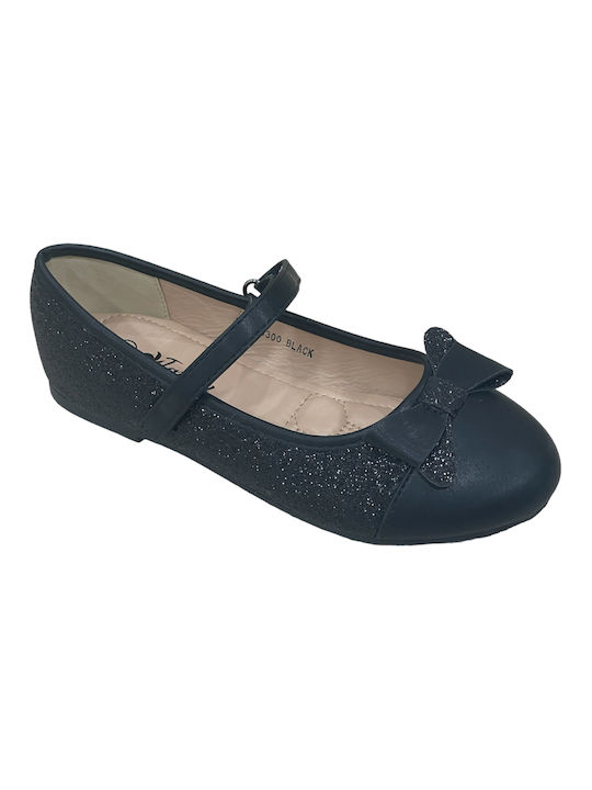 Primi passi Kids Ballerinas with Hoop & Loop Closure Black