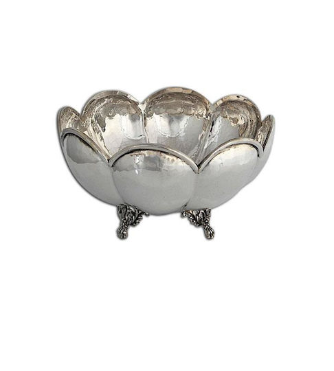 SilverBrand.gr Dekorative Schale Silber Silber 15x15x9cm