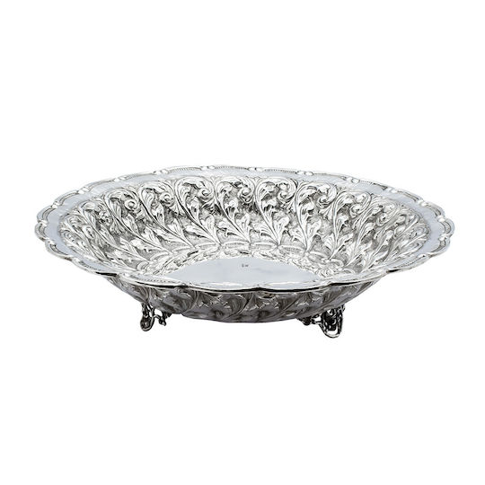Savvas Design Decorative Bowl Silver 34x34x9cm