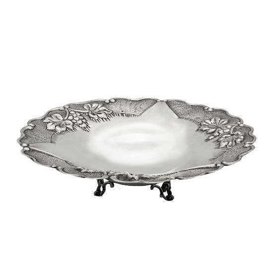 Savvas Design Decorative Bowl Silver 20.5x20.5x6cm