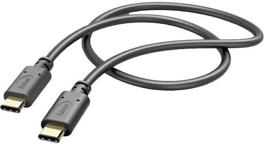HAMA USB 2.0 Cable USB-C Male - USB-C Black 1m