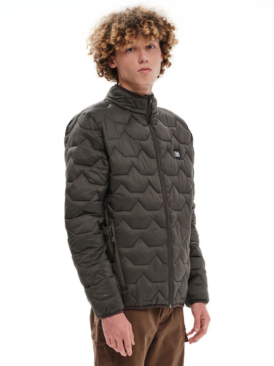 Emerson Herren Winter Jacke Puffer Khaki