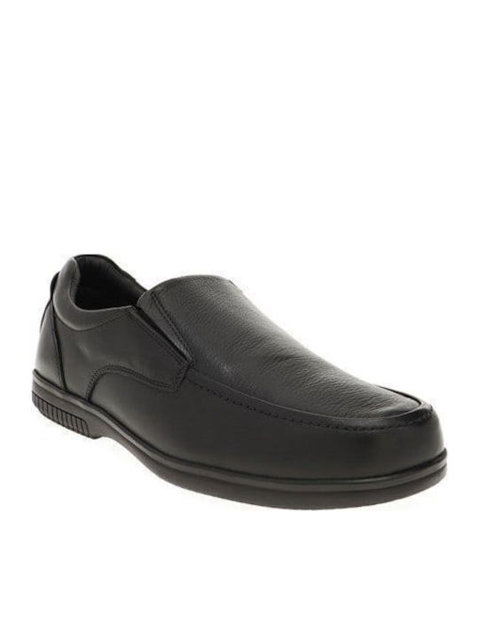 Кожа Мъжки Slip-On Черен