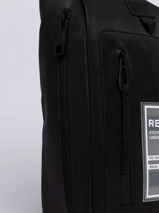 Herren Schulter / Crossbody Tasche Schwarz