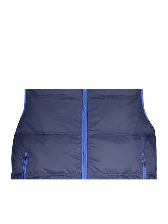 Sleeveless Jacket Puffer Blue
