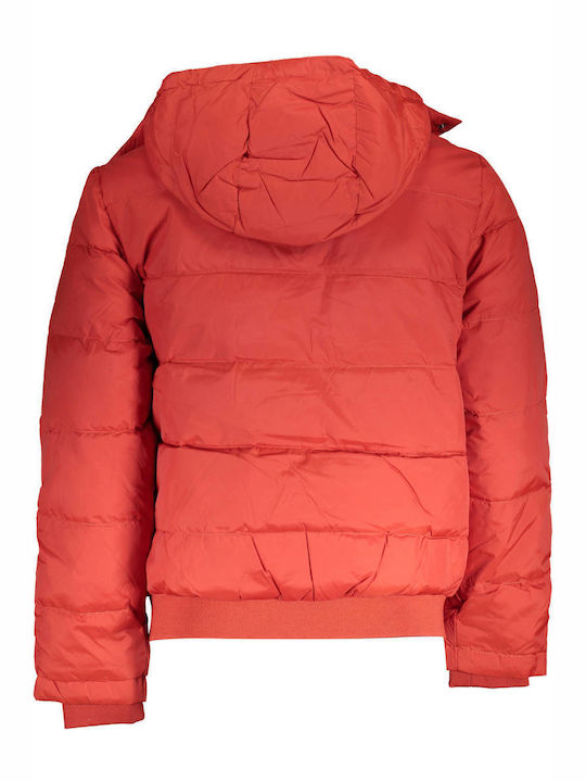 La Martina Herren Winter Jacke Puffer Orange