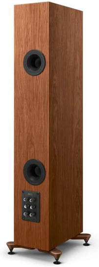 Kef R5 Meta Ζεύγος Ηχείων Hi-Fi Δαπέδου 200W 3 Δρόμων Π17.5xΒ34.35xΥ102.5εκ. Καρυδιά