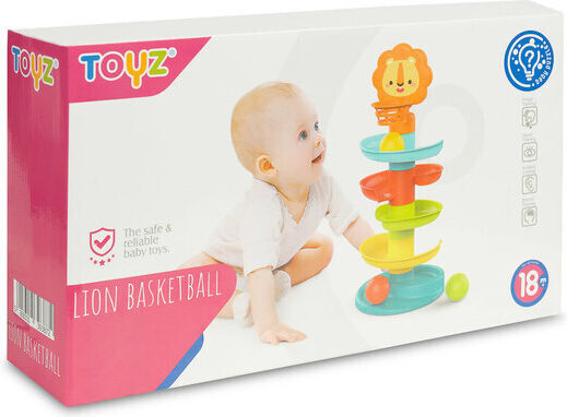 Toyz Βρεφικό Παιχνίδι Μπασκέτα Παιχνίδι Με Λιονταράκι για 18+ Μηνών
