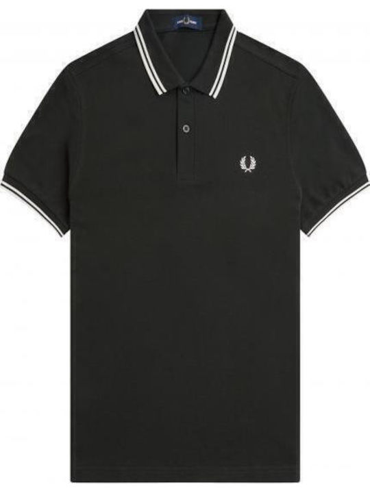 Herrenblusen Kurzarm Polo T-Shirt Nachtgrün