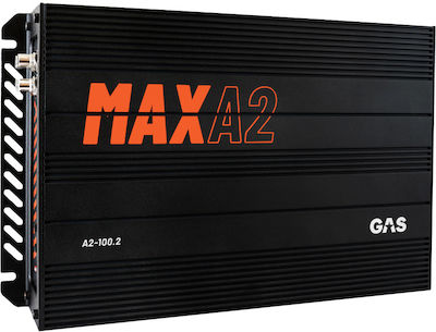 Gas Audio Power Ενισχυτής Αυτοκινήτου MAX A2-100.2 2 Καναλιών