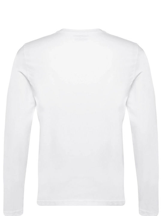 Emporio Armani Ανδρική Μπλούζα Μακρυμάνικη Λευκή