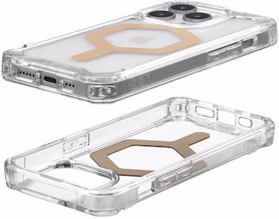 UAG Plyo Umschlag Rückseite Silikon Gold (iPhone 15 Pro)