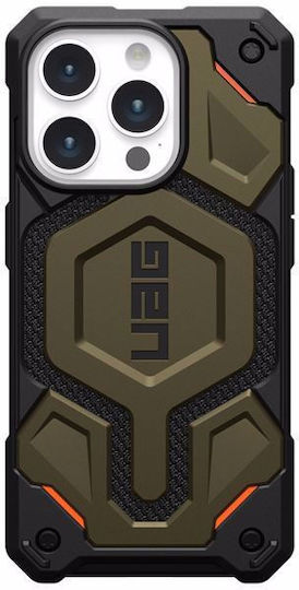 UAG Monarch Pro Back Cover Aramid Fiber 2mm Magnetic Green (iPhone 15 Pro)