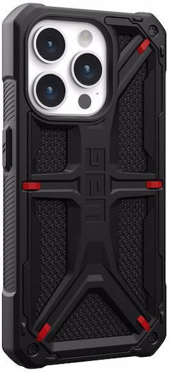 UAG Monarch Umschlag Rückseite Aramid Fiber 2mm Schwarz (iPhone 15 Pro)
