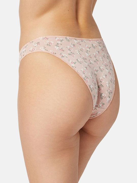 Miss Βαμβακερά Дамско Слип 3Pack без Шевове Каки