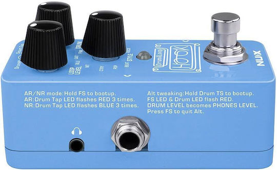 NUX Drum NDL-3 Πετάλι Looper Ηλεκτρικής Κιθάρας