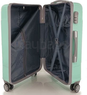 Playbags PS828 Travel Suitcases Hard Μenta Maximum Height 75cm with 4 Wheels Set of 3pcs