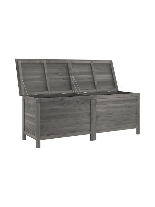 vidaXL Outdoor Storage Box Gray L150xW50xH56.5cm