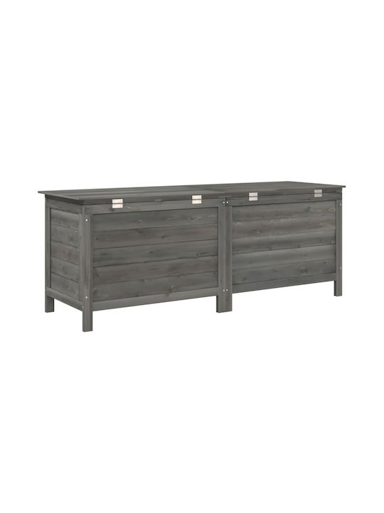 vidaXL Outdoor Storage Box Gray L150xW50xH56.5cm