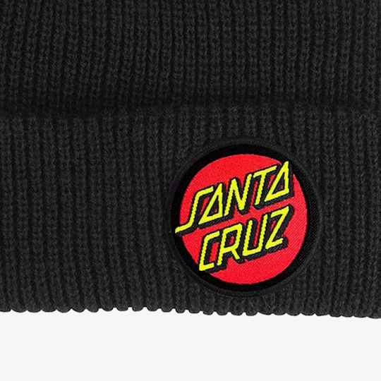 Classic Dot Beanie Unisex Beanie Knitted in Black color