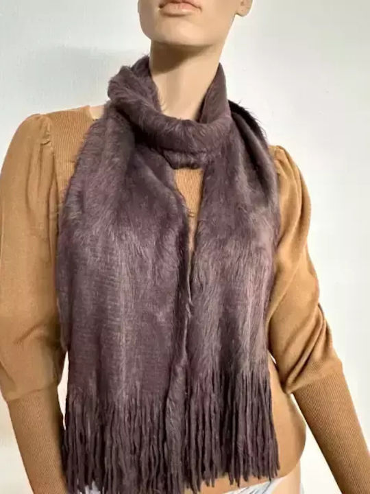 Doca Women's Wool Scarf Brown