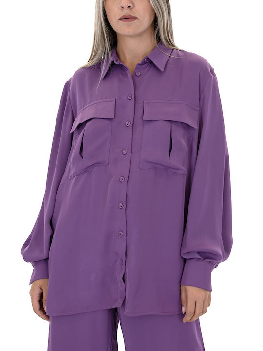 Moutaki Women's Long Sleeve Shirt Purple