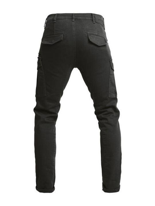 John Doe Men's Summer Cotton Motorcycle Waterproof Pants Black