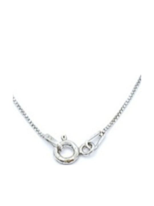 PS Silver Necklace Eye Made of Silver with Turquoise Zircon