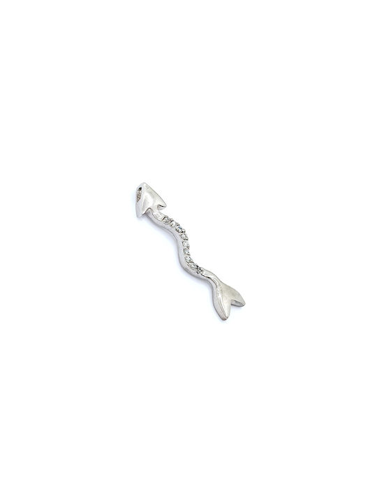 PS Silver Necklace from Silver with Zircon