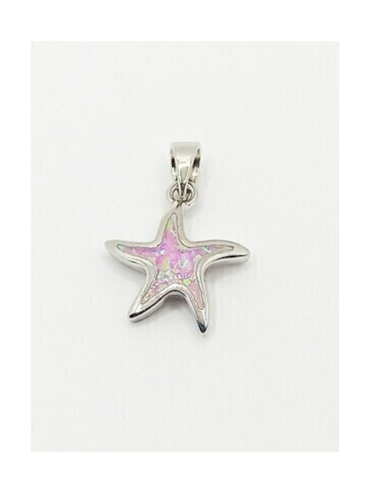 PS Silver Necklace with design Star from Silver